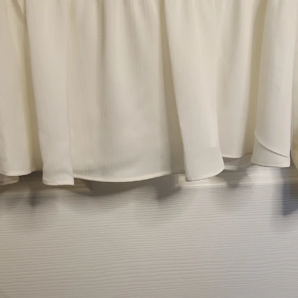 Michael Kors Cream Blouse with Peplum Hem - Picture 12 of 16